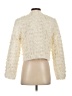 H&M 100% Polyester Ivory Faux Fur Jacket Size S - photo 2