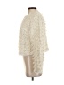 H&M 100% Polyester Ivory Faux Fur Jacket Size S - photo 5