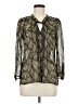 Patterson J. Kincaid 100% Polyester Gray 3/4 Sleeve Blouse Size M (estimated) - photo 1