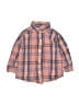 Janie and Jack 100% Cotton Plaid Orange Long Sleeve Button-Down Shirt Size 6-12 mo - photo 1