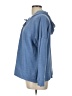 J.Jill 100% Cotton Blue Pullover Hoodie Size L - photo 5