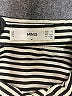 MNG Stripes Silver Long Sleeve Blouse Size 2 - photo 7