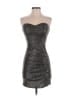 B. Smart Metallic Silver Cocktail Dress Size S - photo 1