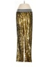 Queen 100% Polyester Metallic Gold Casual Pants Size S - photo 1