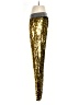Queen 100% Polyester Metallic Gold Casual Pants Size S - photo 5