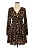 Unbranded 100% Polyester Animal Print Brown Casual Dress Size M - photo 1