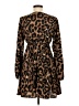 Unbranded 100% Polyester Animal Print Brown Casual Dress Size M - photo 2