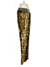 Queen 100% Polyester Metallic Gold Casual Pants Size S - photo 4