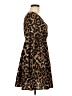 Unbranded 100% Polyester Animal Print Brown Casual Dress Size M - photo 4