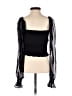 Leith 100% Polyester Black Long Sleeve Top Size XXS - photo 2