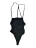 Unbranded Solid Black One Piece Swimsuit Size L - photo 1