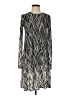 BCBGMAXAZRIA Graphic Silver Casual Dress Size XS - photo 1