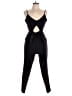 Windsor Solid Black Jumpsuit Size L - photo 1