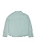 Zara Solid Teal Long Sleeve Button-Down Shirt Size 7 - photo 2