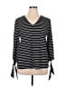 Ann Taylor Factory 100% Polyester Black 3/4 Sleeve Top Size XL - photo 1