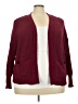 Truself 100% Polyester Burgundy Cardigan Size 3X - photo 1