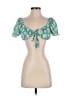 Shein Green Short Sleeve Blouse Size 4 - photo 1
