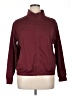 Ebb & Flow Solid Burgundy Track Jacket Size 1X - photo 1