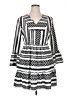 Unbranded 100% Polyester Chevron-herringbone White Casual Dress Size XL - photo 1