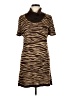 Elementz 100% Acrylic Animal Print Brown Casual Dress Size M - photo 1