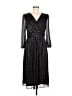 Julia Jordan Metallic Black Cocktail Dress Size 6 - photo 1