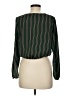 E&M Collection 100% Polyester Green Long Sleeve Blouse Size M - photo 2
