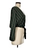 E&M Collection 100% Polyester Green Long Sleeve Blouse Size M - photo 4