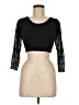 Unbranded Black 3/4 Sleeve Top Size M - photo 1