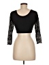 Unbranded Black 3/4 Sleeve Top Size M - photo 2