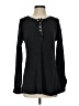 Soft Surroundings Black Long Sleeve Henley Size S - photo 1
