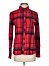 BDG 100% Cotton Plaid Red Long Sleeve Button-Down Shirt Size S - photo 1