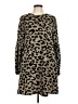 143 story Animal Print Brown Casual Dress Size M - photo 1