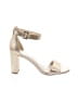 Nine West 100% Leather Ivory Gold Sandals Size 7 - photo 1
