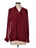 Acevog 100% Polyester Burgundy Long Sleeve Blouse Size S - photo 1