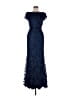 Mac Duggal 100% Polyester Blue Cocktail Dress Size 6 - photo 1