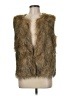 Tanming 100% Polyester Gold Faux Fur Vest Size M - photo 1