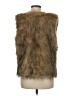 Tanming 100% Polyester Gold Faux Fur Vest Size M - photo 2