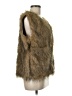 Tanming 100% Polyester Gold Faux Fur Vest Size M - photo 4