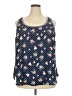 Torrid 100% Polyester Blue Sleeveless Blouse Size 2X Plus (2) - photo 1