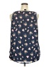 Torrid 100% Polyester Blue Sleeveless Blouse Size 2X Plus (2) - photo 2