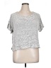 Max Studio Tweed Gray Short Sleeve T-Shirt Size 1X - photo 1