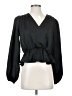 Express 100% Polyester Black Long Sleeve Blouse Size S - photo 1