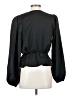 Express 100% Polyester Black Long Sleeve Blouse Size S - photo 2