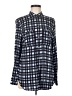 Basler 100% Viscose Houndstooth Blue Long Sleeve Blouse Size EU 40 / US 10 - photo 1