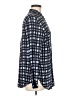 Basler 100% Viscose Houndstooth Blue Long Sleeve Blouse Size EU 40 / US 10 - photo 4