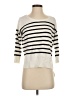 Dex Stripes Ivory White Pullover Sweater Size XS - photo 1