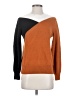 Ann Taylor Factory Color Block Orange Pullover Sweater Size S - photo 1