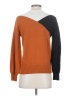 Ann Taylor Factory Color Block Orange Pullover Sweater Size S - photo 2