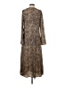 MNG 100% Polyester Animal Print Brown Casual Dress Size 4 - photo 2