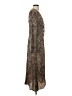 MNG 100% Polyester Animal Print Brown Casual Dress Size 4 - photo 4